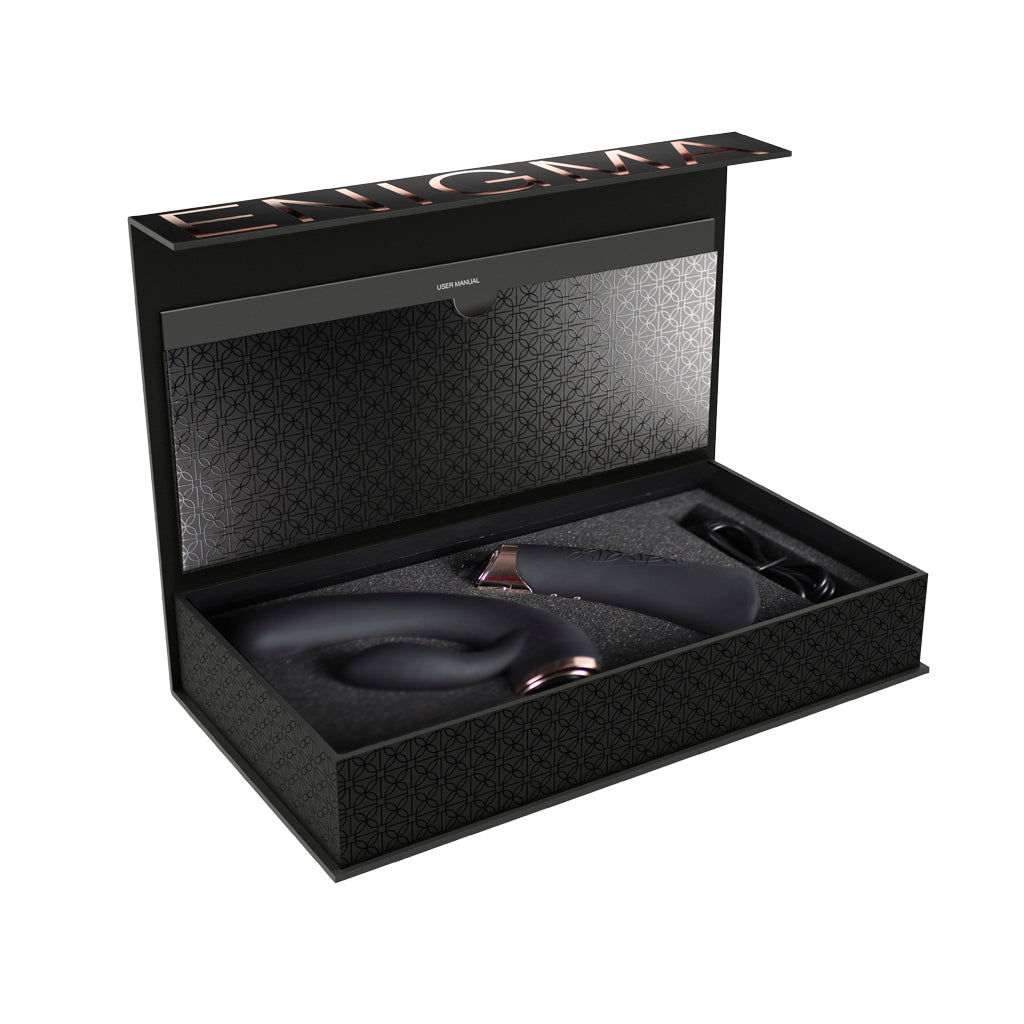 Unboxed FUZION Enigma showing modular handle, dual-probe head and magnetic charging lead