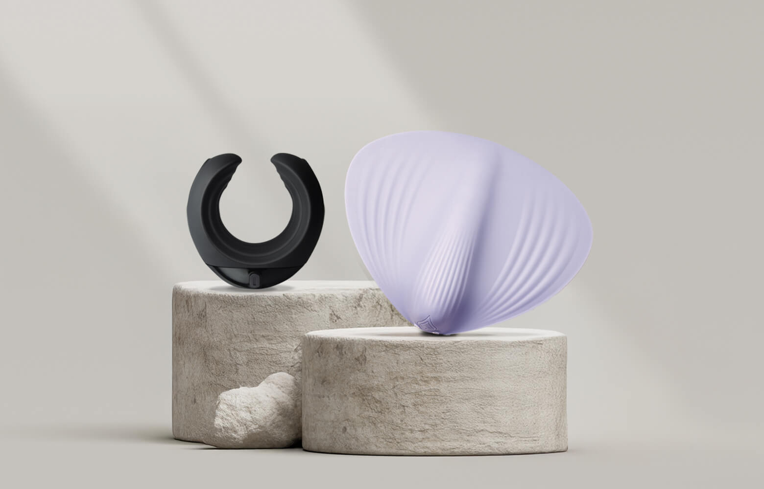Collection of masturbators on a stone podium