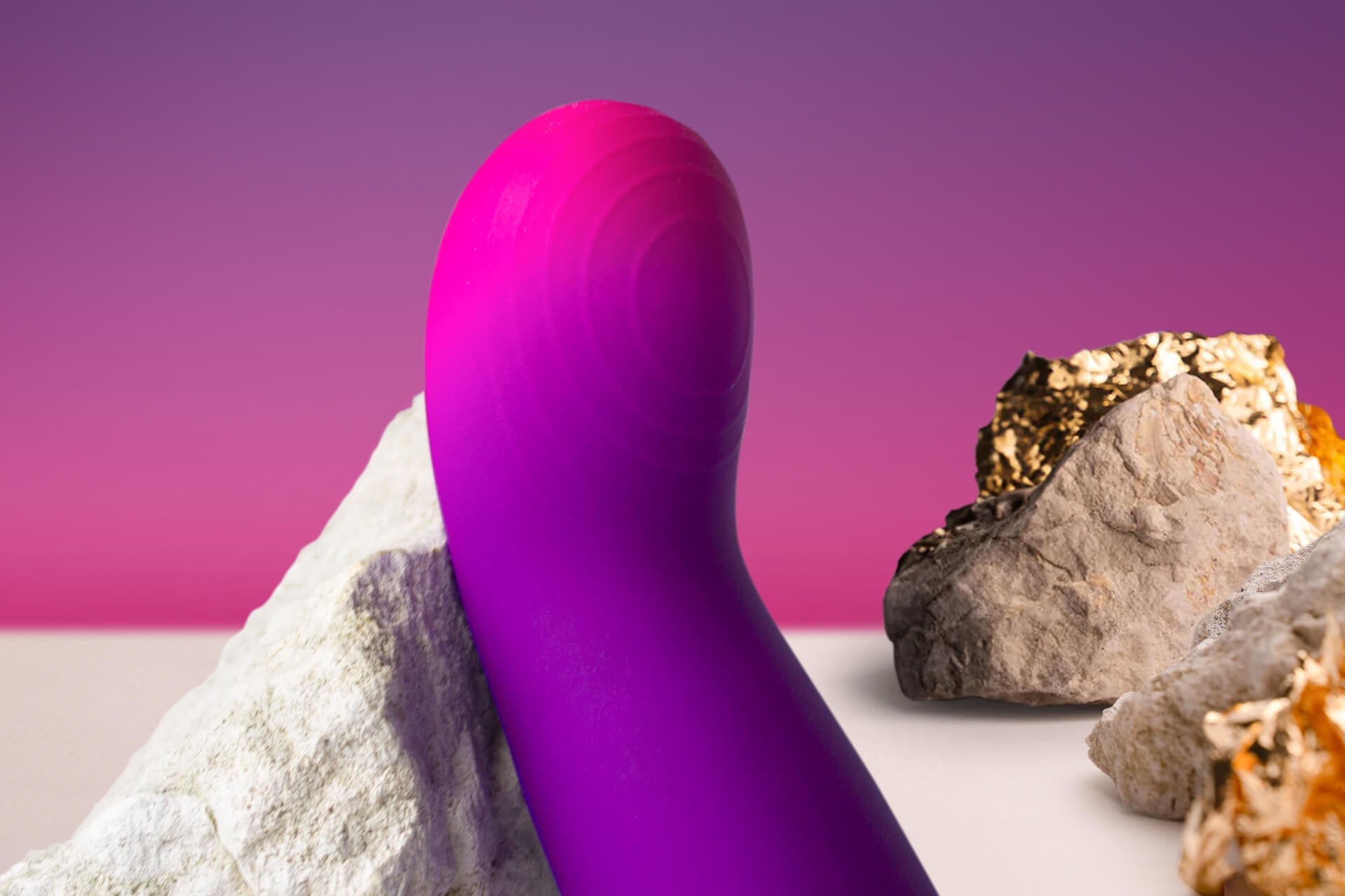 Glo-girl vibe close up soft body safe silicone