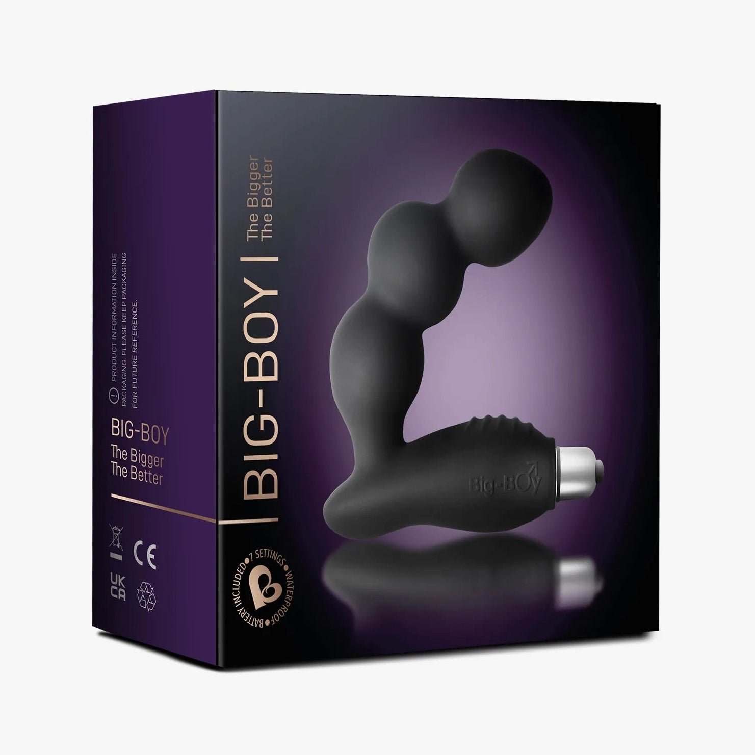 BIG-BOY product box with black and purple design and plug silhouette