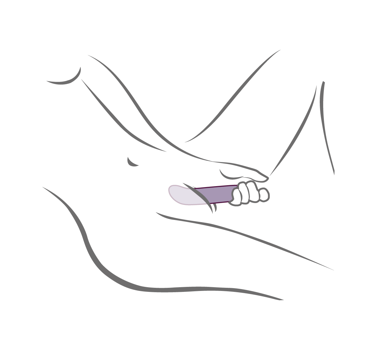 Illustration of woman using a G-Spot Vibrator