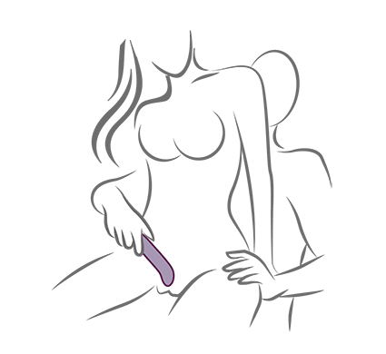Illustration of a man using a G-Spot Vibrator on a woman