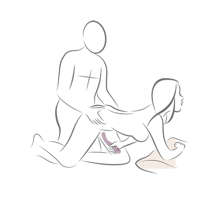 Illustration of woman using the gemini with a partner