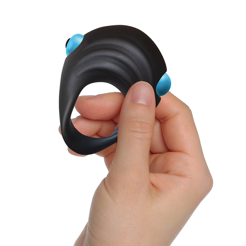 Vibrating Cock Ring hand scale comparison