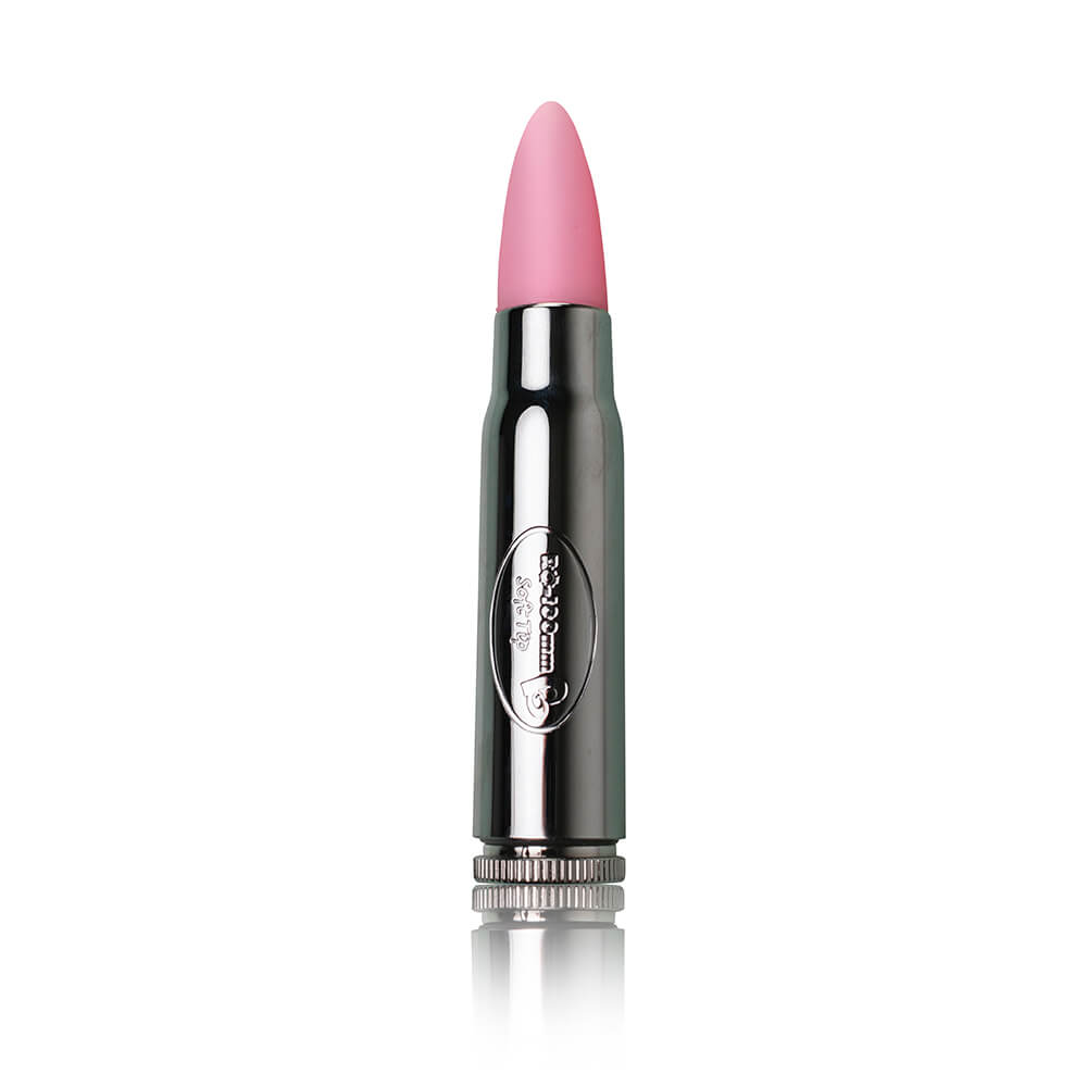 Silver soft tip Bullet Vibrator with pink tip