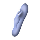 Sugar Boo Blissful Boo rabbit vibrator, product shown on a plain background at an angle to show the clitoral stimulator more clearly