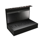Open presentation box for FUZION Enigma displaying patterned interior lining