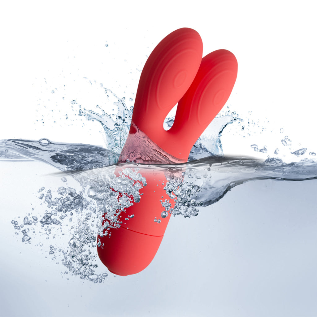 Rocks Off Sugarboo Coral Kiss - Coral Rabbit Vibrator 