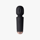 Waterproof mini bullet sex toy wand in violet silicone with flexible angled neck