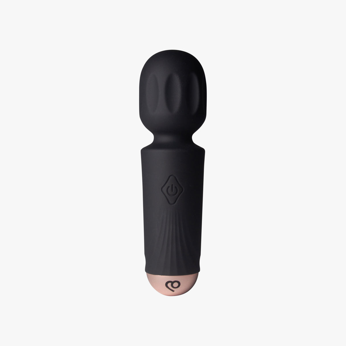 Waterproof mini bullet sex toy wand in violet silicone with flexible angled neck