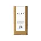 A tall rectangular brown kraft paper box with a white front label. Niya Finger Vibe
