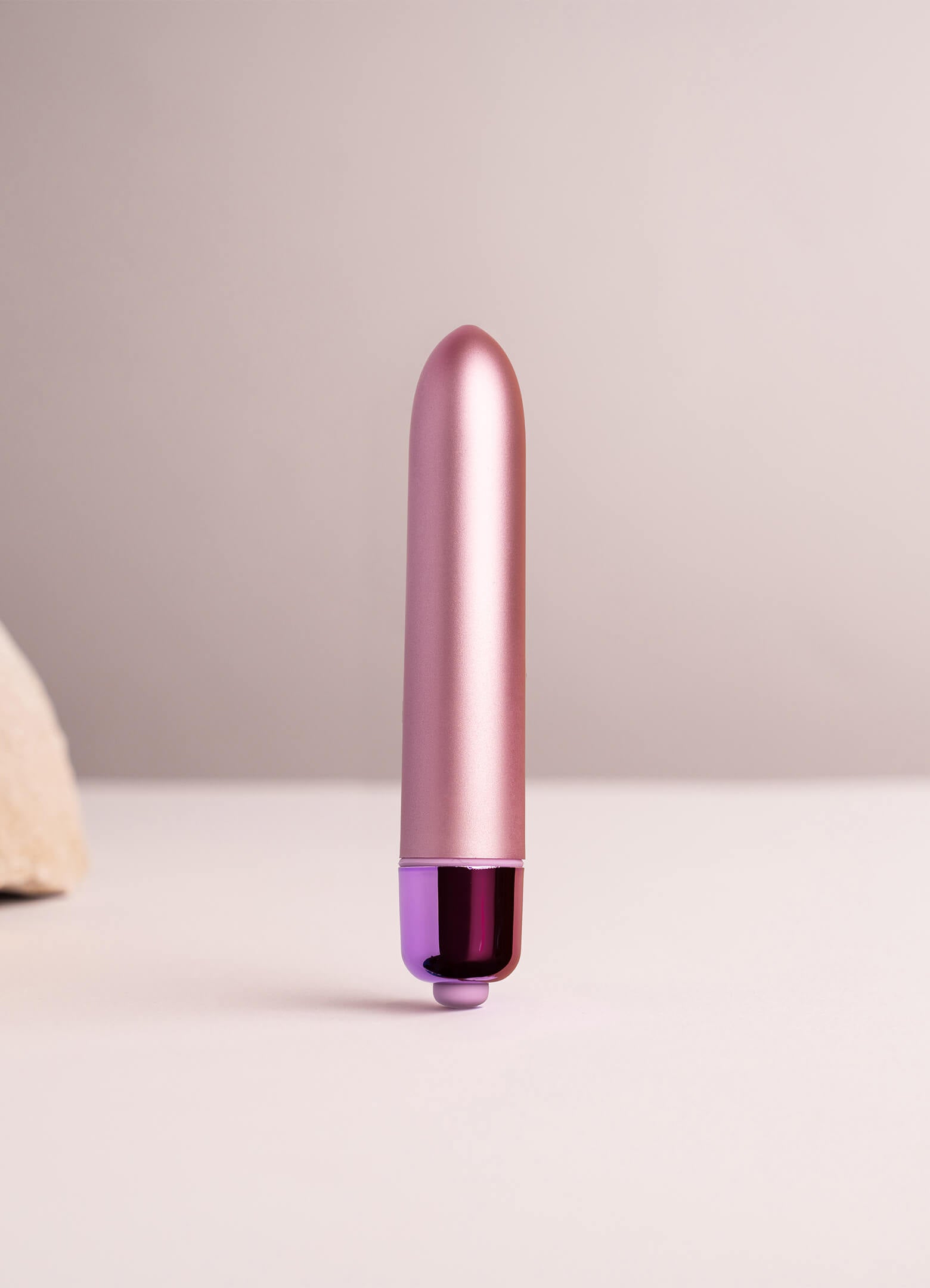Small bullet vibrator in a matt pink colour.