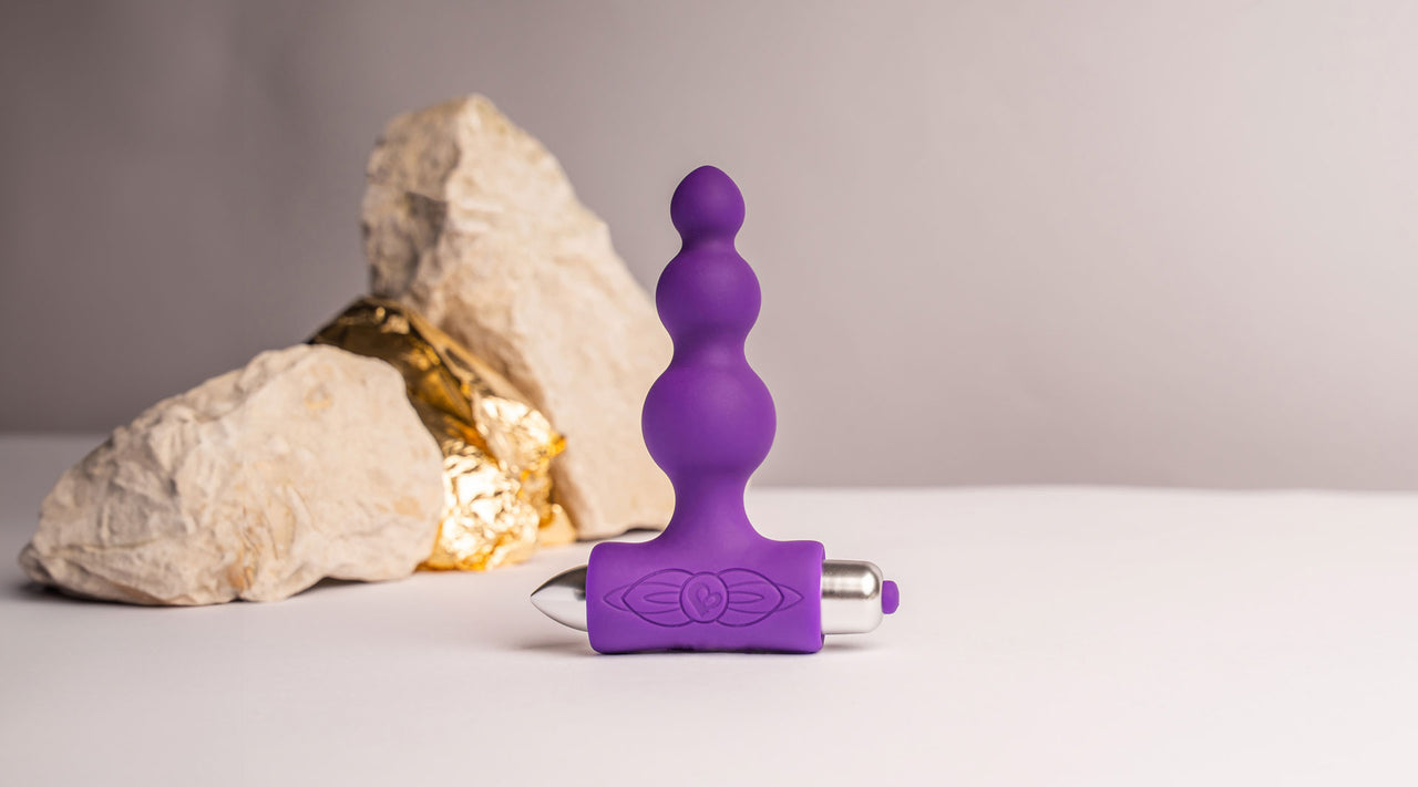 Petite Sensations Bubbles - Purple Starter Beaded Butt Plug Petite Sensations Bubbles - Purple Starter Beaded Butt Plug