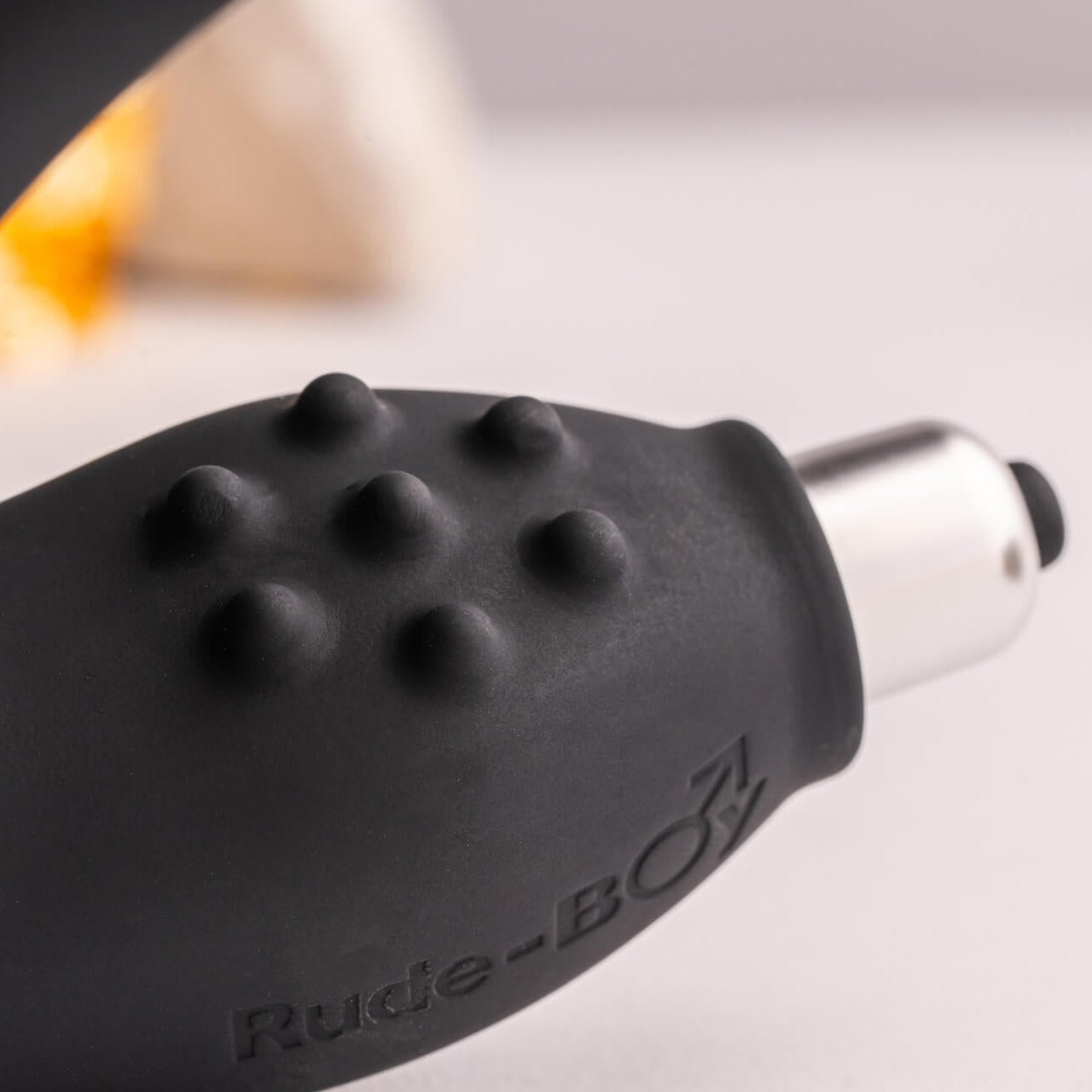 Close up of the textured area on the Rude Boy Prostate Massager