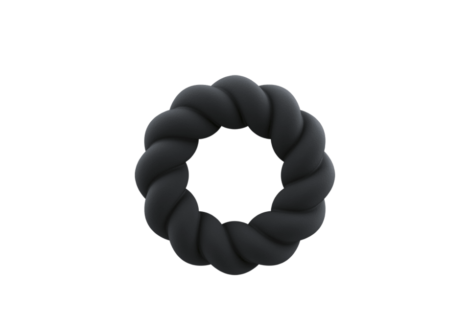 image of "twist" a Silicone cock ring