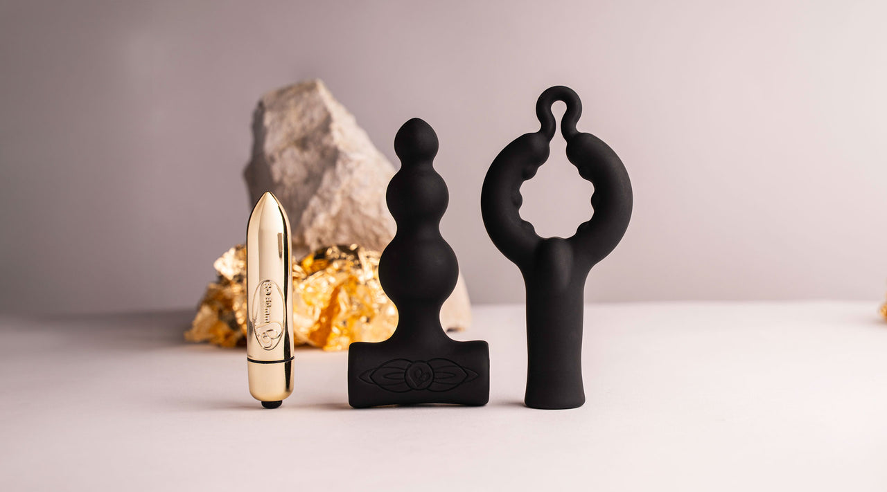 Rocks Off Be Mine Set - Vibrating Anal Butt Plug & Cock Ring Rocks Off Be Mine Set - Vibrating Anal Butt Plug & Cock Ring