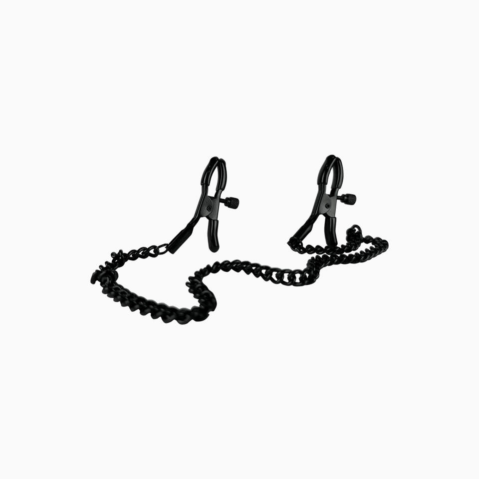 Chained Nipple Clamps Sensation Play Accessory